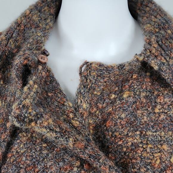 Vintage "Artisan" Wool Knit Sweater Jacket Size Medium - Picture 11 of 15